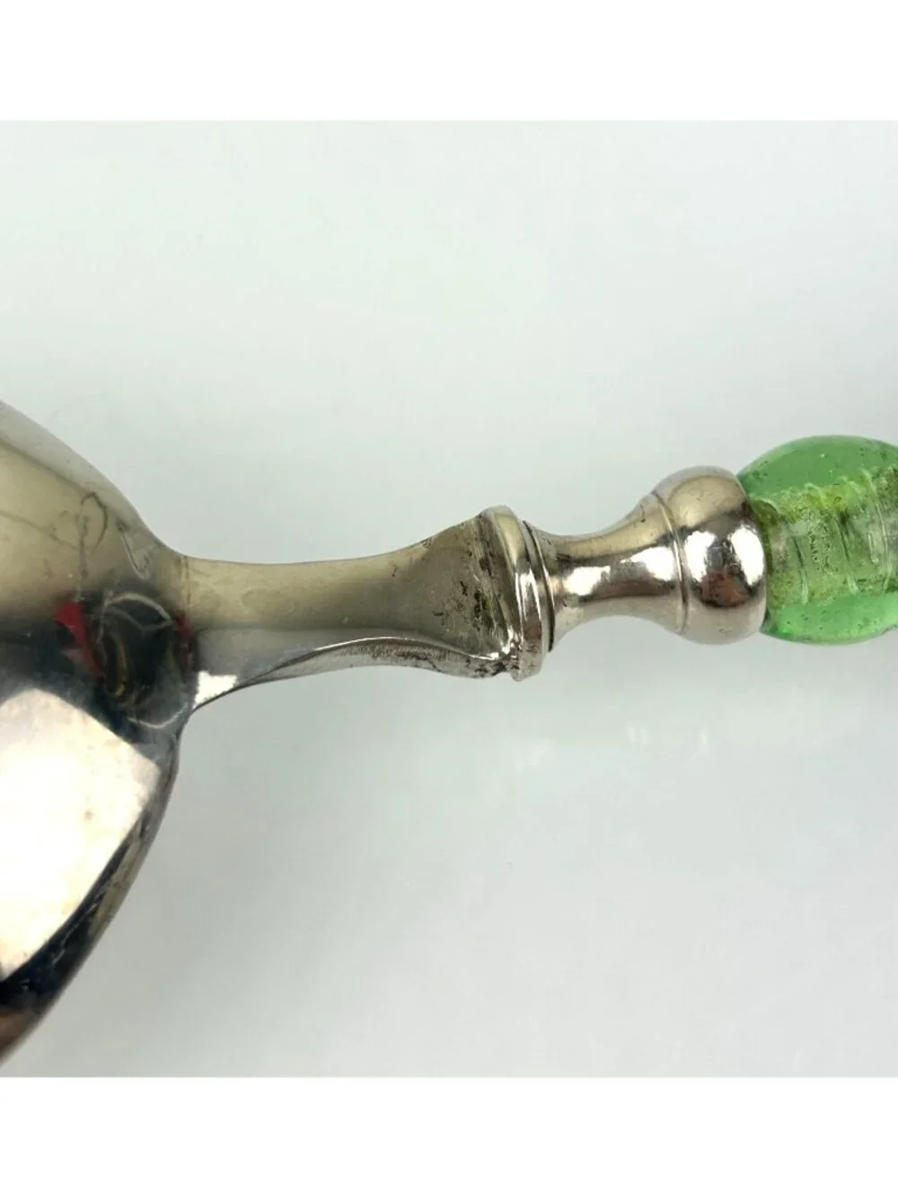 Lenox Holiday Gatherings 3 Pc Amber Green Serving Set Fork Spoon Slotted